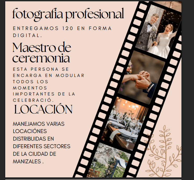 Todo Incluido · Fotografía, ceremonia y locación
